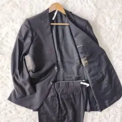 161【未使用】マッキントッシュロンドン 洗える スーツ グレー L通気性春夏 161【未使用】マッキントッシュロンドン 洗える スーツ グレー L通気性
