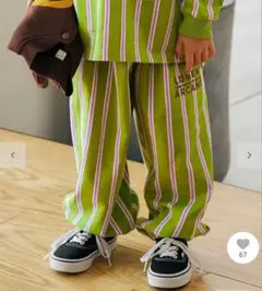 apres les cours アソート総柄ゆったりパンツ 130