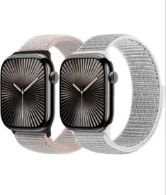 apple watch バンド　ナイロン　アップルウオッチベルト2本