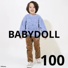 BABYDOLL ディズニー コーデュロイ ロングパンツ　100
