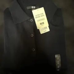 UNIQLO メリノポロセーター M 69 Navy