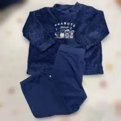 ☆美品☆ユニクロ×スヌーピー もこもこパジャマ ネイビー 110cm