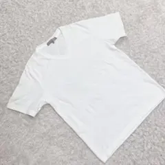 アデイインザライフ オフホワイト Tシャツ 半袖 無地 Sサイズ Vネック