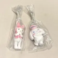 サンリオ　ミニチュアチャーム　ライブキャラクター　シナモン　マイメロ
