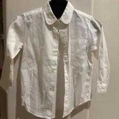 MIKI HOUSE ホワイト長袖シャツ 100 丸襟 お出かけ 卒園式 入園式