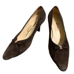 Salvatore Ferragamo スエード ブラウン 約23.0cm