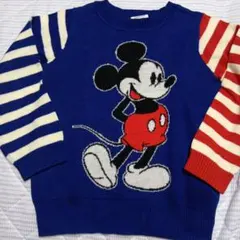 110cm ミッキーマウス ニットセーター