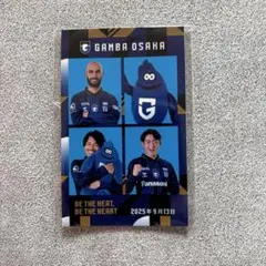 ガンバ大阪 中谷選手、名我田選手、ジェバリ選手、モフレム　証明写真風ステッカー