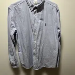VOLCOM ボルコム ボタンダウン シャツ L ブルー 長袖のサムネイル