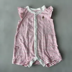 baby gap ストライプロンパース 3-6ヶ月