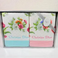 Christian Dior ディオール　フェイスタオル２枚　花柄　フラワー
