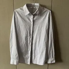 今月処分 UNIQLOユニクロ ストライプ 長袖シャツ Mサイズ オフィス