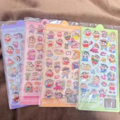 クレヨンしんちゃん ボンボンシール 立体ウォーターシール4枚セット 購入特典
