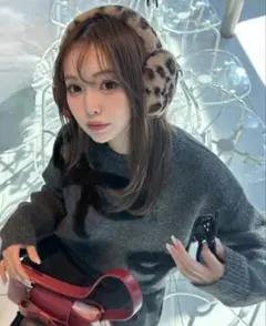 レオパード柄イヤーマフラー 未使用