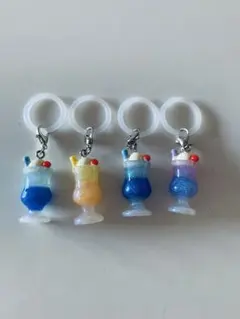 ソーダグラス型マーカー４個セット