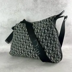 美品✨クリスチャン ディオール ショルダーバッグ トロッター柄 キャンバス