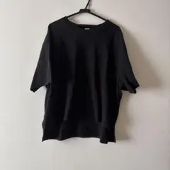 クルーネック Tシャツ ブラック　丸首　U字　GAP レディースのサムネイル