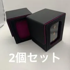 紫【2個セット】窓付き デッキケース ボックス 窓 推し活 トレカ カード