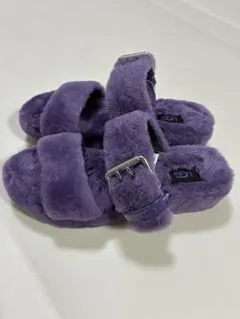 UGG正規店購入品 ボアサンダル ファーサンダル パープル 紫 - メルカリ