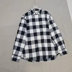 ★ごんべえ様御専用★新品【GU】シャツ 白黒チェック コットン メンズM