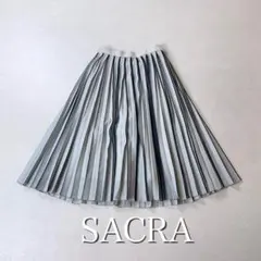 SACRA プリーツ バイカラー スカートのサムネイル