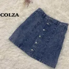 【COLZA】コルザ　デニム　ボタン付き　ミニスカート　ハニーズ　L