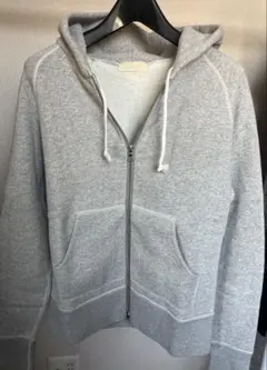 Drawer（ドゥロワー）グレー ジップアップパーカー
