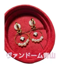 タイムセール】K10YG カイヤナイト ロングピアス va ヴァンドーム青山 