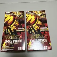ワンピースカード THE BEST 2ボックス　新品未開封　テープ付き　2箱
