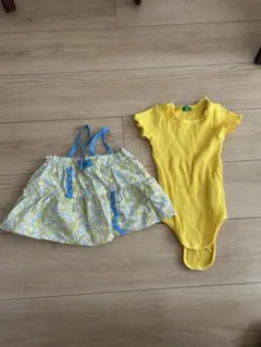 RAG MART 重ね着　ロンパース 80cm