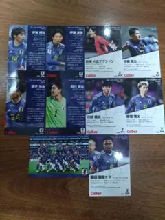 日本代表 サッカートレーディングカードセット　カルビー