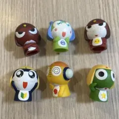 ケロロ軍曹　当時物　フィギュア　ソフビ　指人形　６個セット　2006年