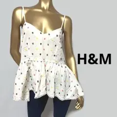 【2148】H&M ドット フレア キャミソール