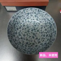 新品　未使用　たち吉　橘吉　からくさ　20cm ボウル　皿　唐草鉢 染付 唐草