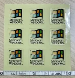★MICROSOFT WINDOWS★90s VINTAGEロゴステッカー非売品