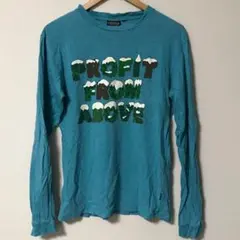 マナスタッシュ M HEMP ロンＴ 大麻 MANASTASH ブルー