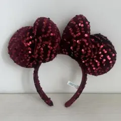 ミニーマウス風スパンコールヘアバンド
