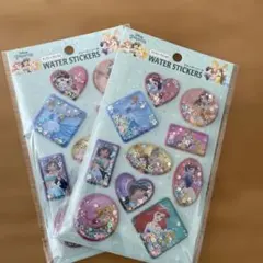 24時間以内に発送　ディズニープリンセス ウォーターステッカー 2シートセット