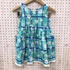 SWAT レトロインポート古着 デイジー 花柄×チェック ワンピース