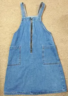 GU デニム ジャンパースカート 150size