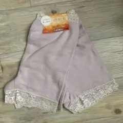 もこもこあったか両起毛レース腹巻きパンツ　ピンク　2枚セット　Ｌサイズ