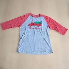 ゆ*ゆ様 Anvil Merry Christmas ラグラン 七分袖 Tシャツのサムネイル