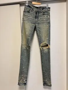 AMIRI ペイズリー柄パッチ デニムパンツ 30 - メルカリ