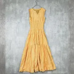 ♪　ダズリン　dazzlin ワンピース　オレンジ　ノースリーブ　フレア　夏