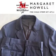 マーガレットハウエル FINE CHALK STRIPE セットアップ (L)