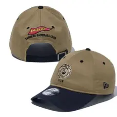 新品 NEWERA × たべっ子どうぶつ らいおん カーキ ネイビーバイザー