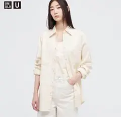 UNIQLO Uダブルポケットオーバーサイズシャツ Sタグ付き
