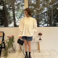 ロージーモンスター　フラワークチュールブラウス rosymonster ロージーモンスター フラワークチュールトップス - メルカリ