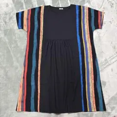 半袖ひざ下ワンピース