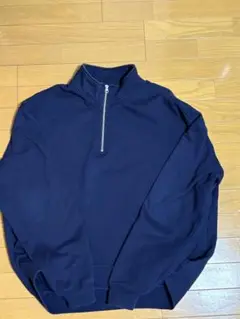 FREAK'S STORE ネイビー ハーフジップ トレーナー Lサイズ